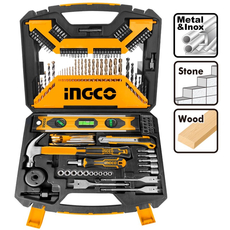 Εξαρτήματα και εργαλεία χειρός σετ 120 τεμάχια Ingco HKTAC01120 
